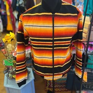 Vibrant Multicolor Striped Jacket